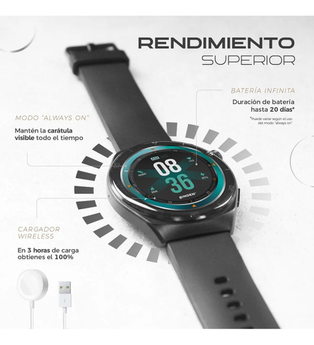 Smartwatch Era One Class Binden Amoled Con Asistente De Voz