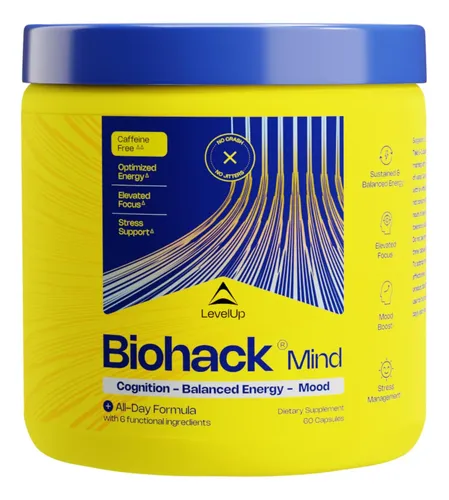 Suplemento Nootrópico Levelup Biohack Mind 60 Unidades