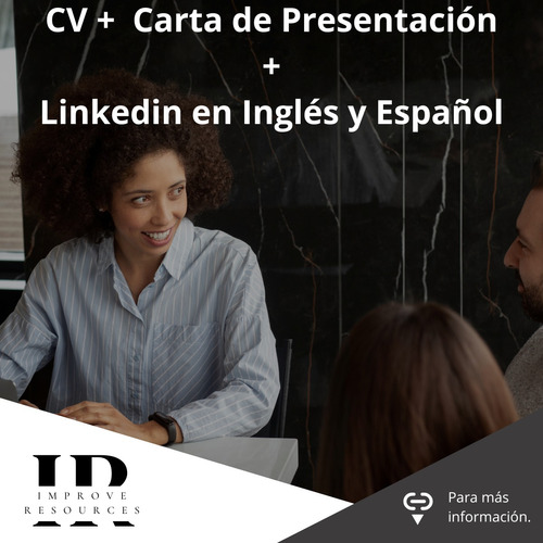 Cv + Carta De Presentación + Linkedin En Inglés Y Español