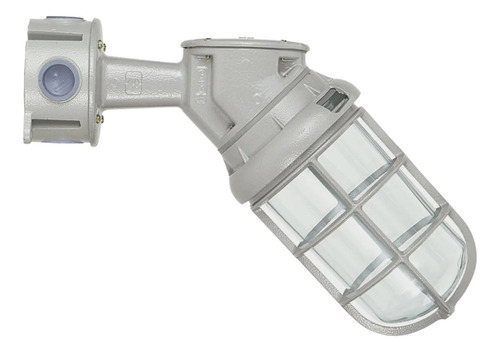 Luminária Blindada 45o 300w E-27/e-40 Wyn -wetzel Estrutura Cinza 110v/220v