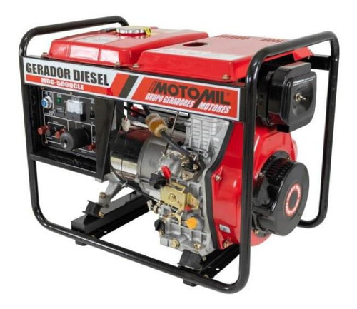 Gerador Diesel 5kwa 5000w Monofasico Motomil Mdg-5000cle