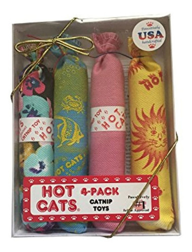 Gato Caliente Catnip Salchicha Juguetes 4 Pack  Paquete De C