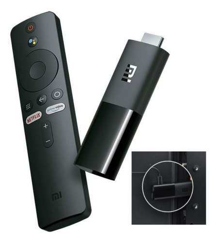 Xiaomi Mi Tv Stick Control De Voz 4k 8gb Negro Con 2gb Ram