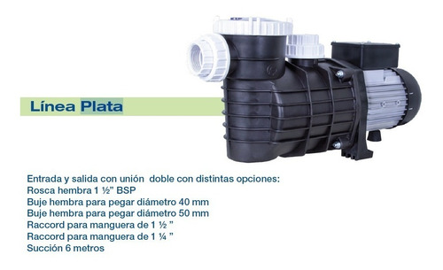 Imagen 2 de 5 de Bomba Centrífuga Autocebante Plata 2 - 1/2hp