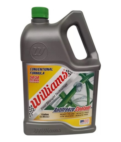 Coolant Antifreze Refrigerante Anticongelante 50/50 Williams