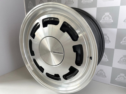 Imagem 2 de 5 de Rodas Vw P Slot Pirelli Aro 17 4x100 Preta Diamantada - Brw