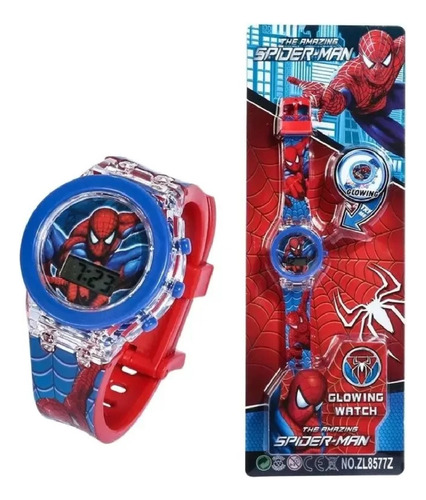 Reloj Spiderman Infantil Pvc Niños
