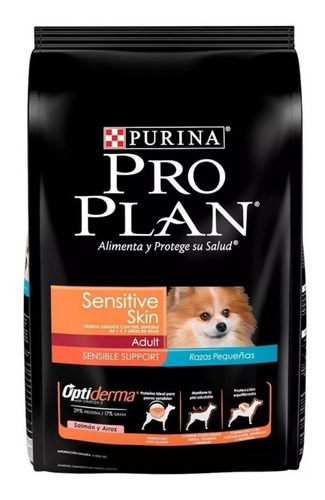 Pro Plan Sensitive Skin Perro Adulto Raza Pequeña 3k Sellado