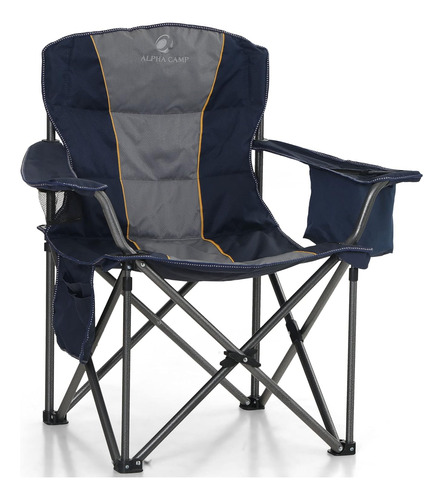 Silla De Camping Plegable Extra Grande Respaldo Acolcha...