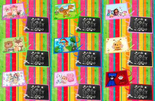 Pizarras De Tela Personalizadas Souvenirs + Tizas X15