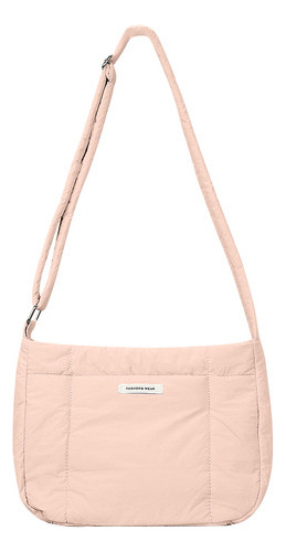 Elegante Cartera Acolchada Ligera Para Mujer, Bolsa Hobo Par