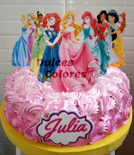 Tortas Cumpleaños Infantiles Merengue Princesas