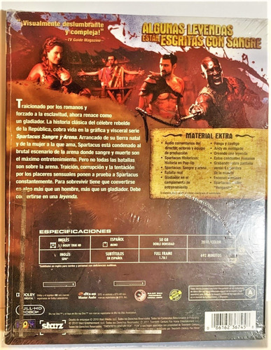 Spartacus Temporada 1 Completa Blu-ray Nueva Sellada (Usado)