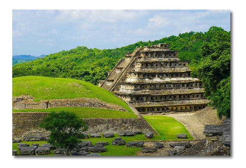 Cuadro Canvas Tajín Veracruz Pirámide Decoración 135x90