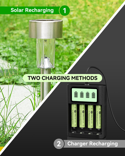 Batería Recargable Ni-mh Aaa 1.2 V Para Luces Solares