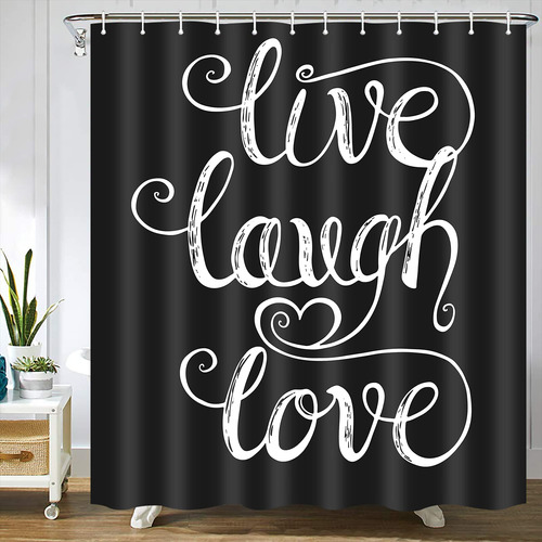Abaysto Black Live Laugh Love For Valentine Day Wedding Home