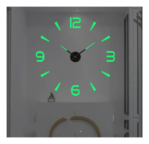 Reloj De Pared Con Pegatinas 3d De Diseño Moderno Y Grande