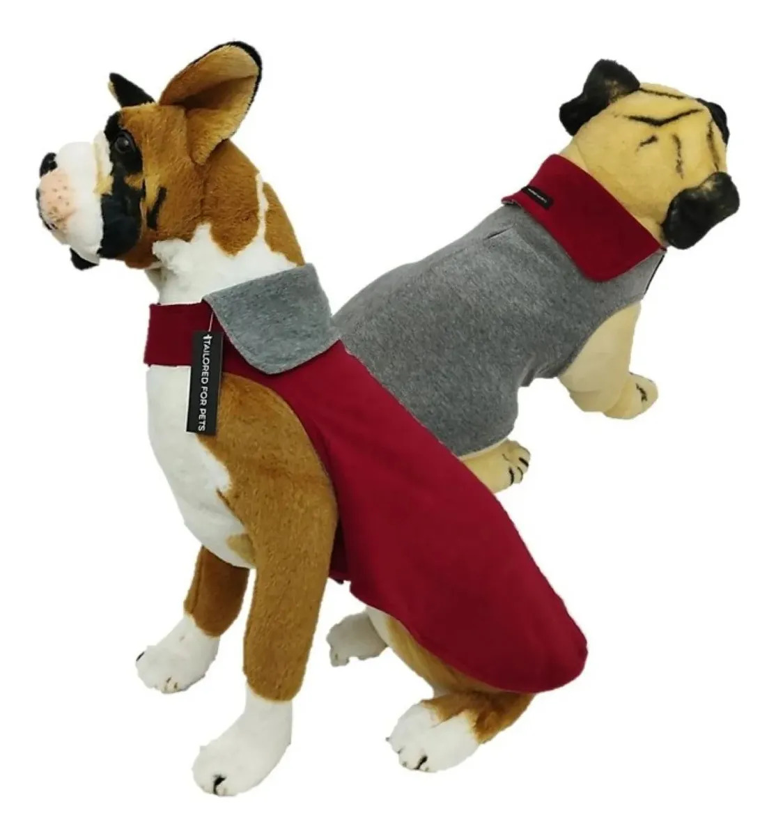 Roupa Frio Inverno Cachorro Pet Capa Plush Dupla Face Vermelho - Gg