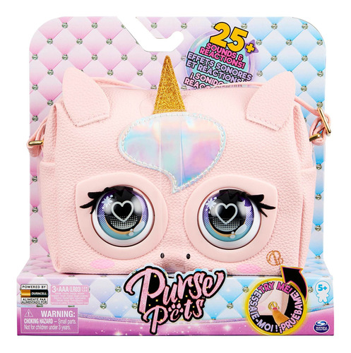 Purse Pets, Glamicorn Unicorn Interactivo Con Ms De 25 Sonid