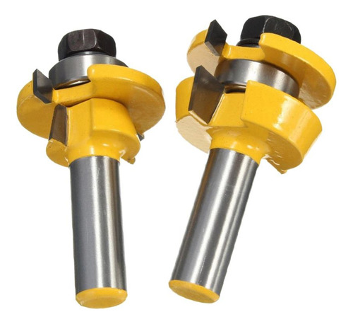 2pcs 1/2-inch Shank Stile Router Bit Con Rodamientos Cutter