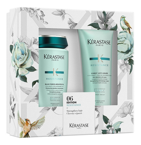 Cofre Spring Résistance Kérastase: Shampoo + Acondicio Cuota