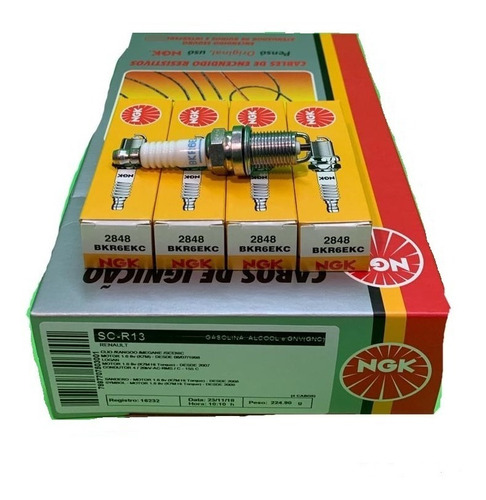 Juego De Cables Y Bujias 2 Electrodos Ngk Logan 1.6 8v K7m