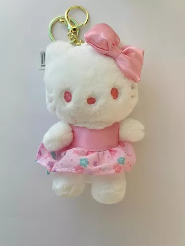 Llavero Peluche Hello Kitty Vestido Rosa 