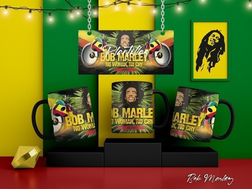 Plantillas P/ Tazas Bob Marley Sublimación