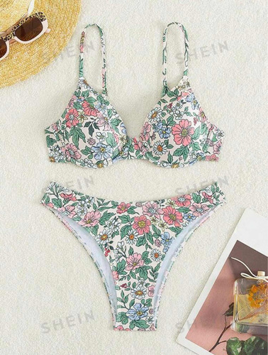 Bikini Dos Piezas Flores