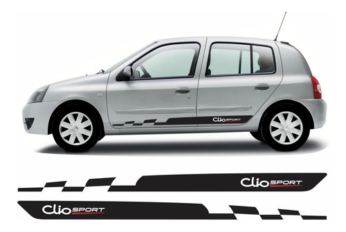 Adesivo Faixa Lateral Renault Clio Imp15