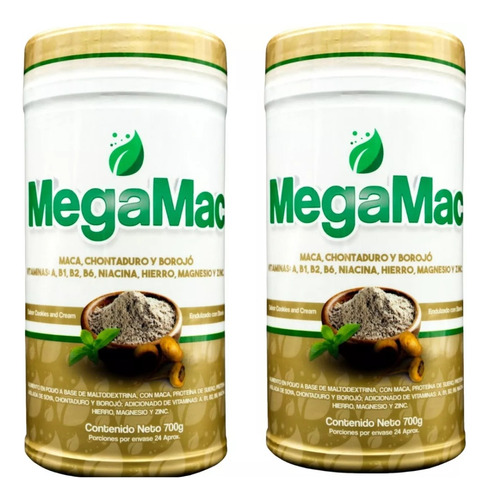 2 Megamac Antioxidante Natural - g a $180