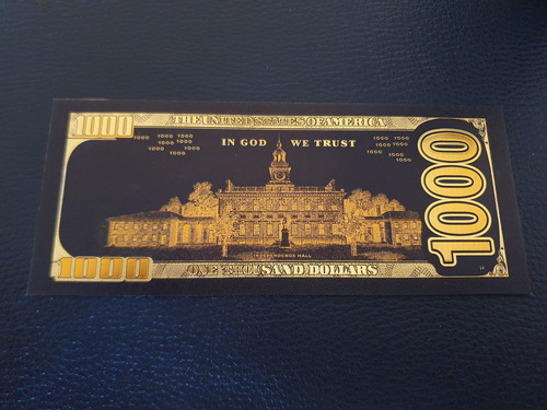 Billete Coleccionable De 1000 Dolares De Donald Trump