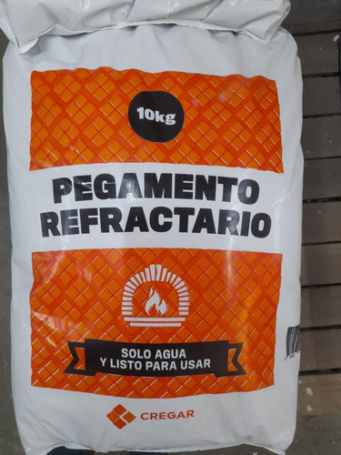 Cemento Pegamento Refractario 8 Kg Rinde 1 M2 Ladrillos