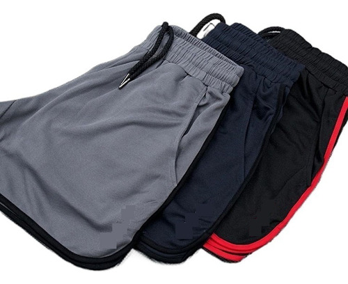 Pantalones Cortos Deportivo Ejercicio Gym Slim Fit Elástico,