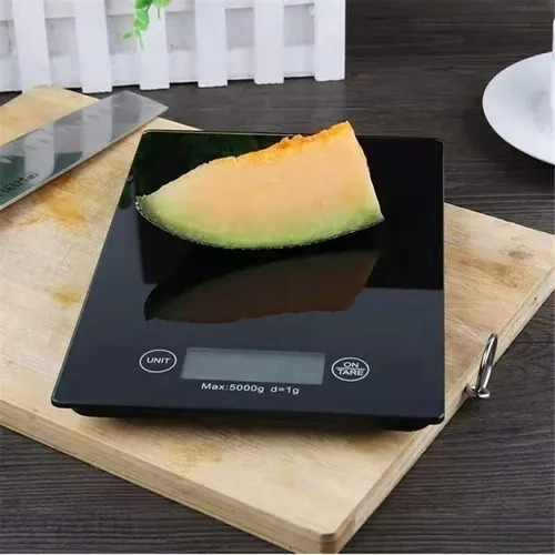 Imagen 4 de 5 de Balanza,pesa Digital Vidrio Templado,0g-5kg Cocina Elegante