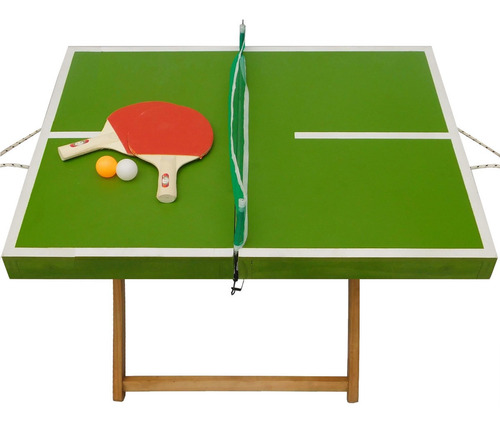 Mesa De Ping Pong Plegable Valija Con Accesorios 