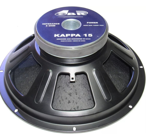 Parlante Woofer Gbr 600 W Kappa 15 Pulgadas Alto Rendimiento