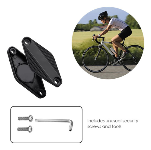 Soporte Para Bicicleta Airtag Oculto Universal Impermeable Negro