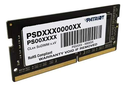 Memória Notebook Patriot 16gb Ddr4 2666mhz 6gb Psd416g26662s