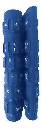 Teclado Para Pc Qwerty Green Leaf Flexible 18 8338 Color Del