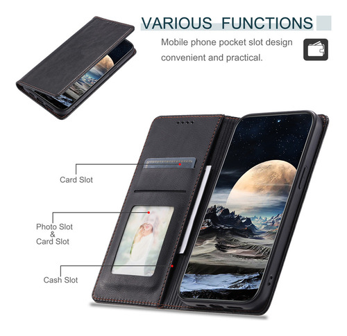 Funda Tipo Cartera For Teléfono Oppo A57 A56 A55 A54 A53