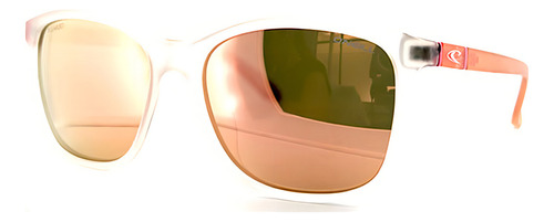 Lentes De Sol Oniell - Ons-malika Lente Naranja Espejado Varilla Naranja Armazón Blanco C165