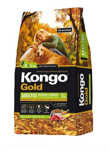 Kongo Gold Adultos Mediano/grande 21 Kgs - Petit Pet Shop
