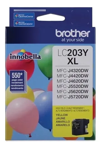 comprar Tinta Brother Lc 203 Xl Yellow  Original 550 Pag.