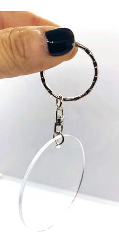 25 Llaveros De Acrílico Transparente 3mm, Formas Diversas