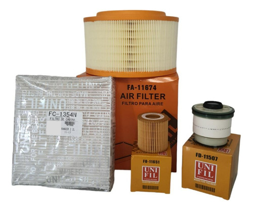 Kit Filtros Ford Ranger 3.2 Diesel 17-19