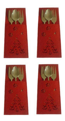 2x 4 Paquetes De Soporte Para Cubiertos, Bolsa Para