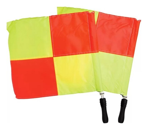 Set Par Banderín Bandera Juez Árbitro Línea Fútbol Mvd Sport