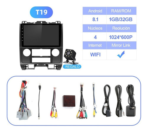 Estéreo Cámara Para Ford Escape 2008-2011 Gps Cámara Kit Fm