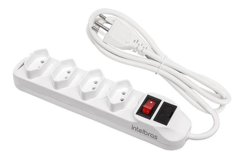 Protetor Eletrônico Com 4 Tomadas Epe 1004 Branco Intelbras 127V/240V